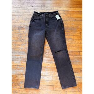 NWT - Good American - Distressed Straight Leg Jeans-  Size 8/29
